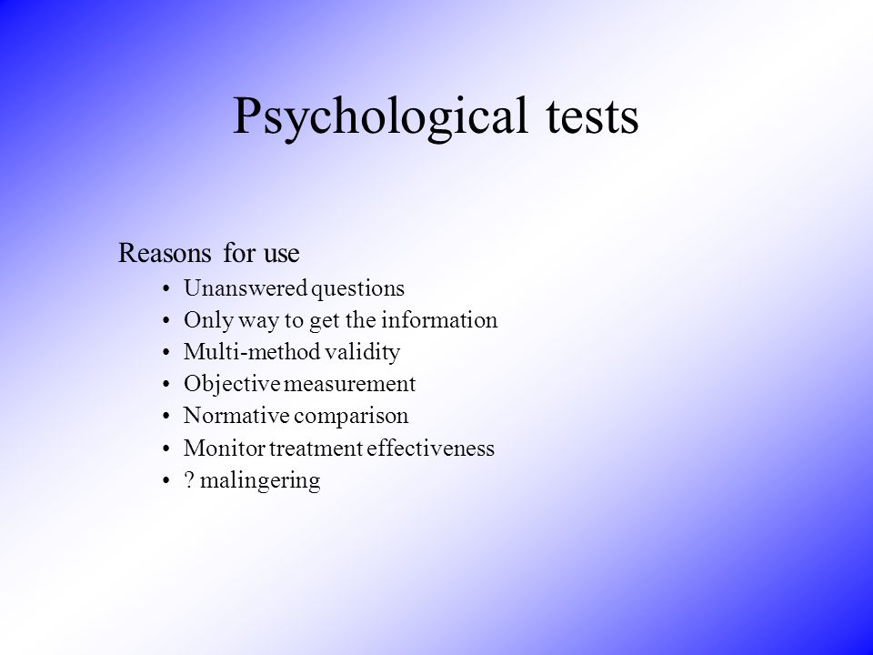 The psychological reasoning to sams behavior
